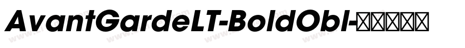 AvantGardeLT-BoldObl字体转换