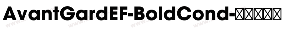 AvantGardEF-BoldCond字体转换