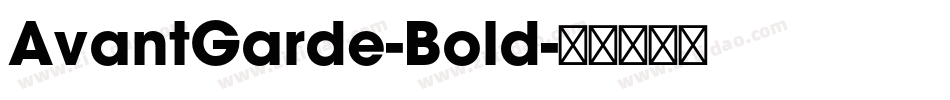 AvantGarde-Bold字体转换