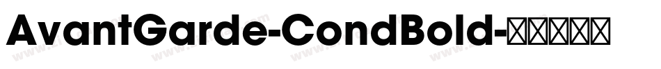 AvantGarde-CondBold字体转换