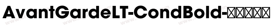 AvantGardeLT-CondBold字体转换