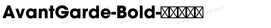 AvantGarde-Bold字体转换