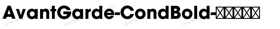 AvantGarde-CondBold字体转换