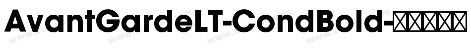 AvantGardeLT-CondBold字体转换