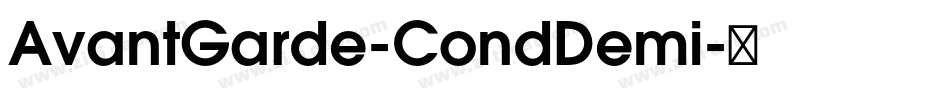 AvantGarde-CondDemi字体转换