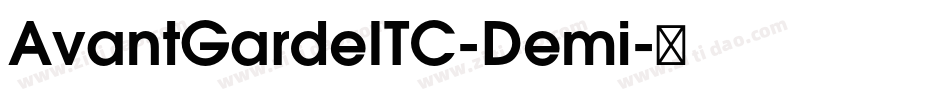 AvantGardeITC-Demi字体转换