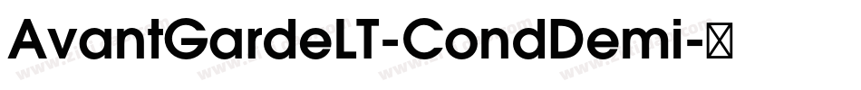 AvantGardeLT-CondDemi字体转换