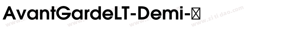 AvantGardeLT-Demi字体转换