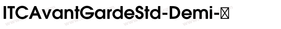 ITCAvantGardeStd-Demi字体转换