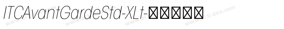 ITCAvantGardeStd-XLt字体转换