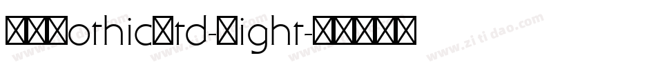 SMGothicStd-Light字体转换