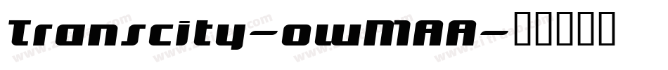 Transcity-owMAA字体转换
