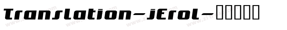 Translation-jErol字体转换