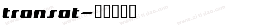 transat字体转换