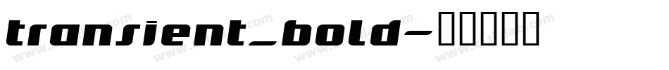 transient_bold字体转换