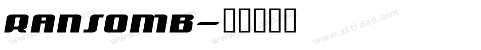 RANSOMB字体转换