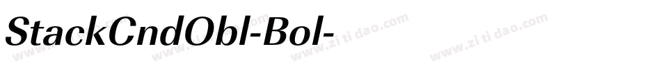 StackCndObl-Bol字体转换