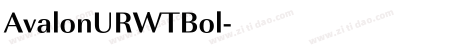 AvalonURWTBol字体转换