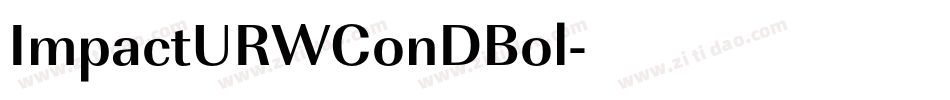 ImpactURWConDBol字体转换