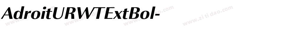 AdroitURWTExtBol字体转换