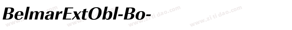 BelmarExtObl-Bo字体转换