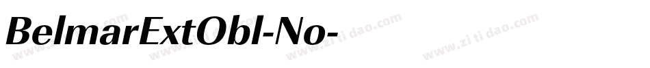 BelmarExtObl-No字体转换