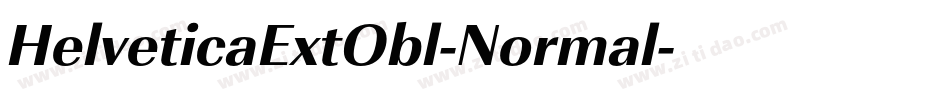 HelveticaExtObl-Normal字体转换