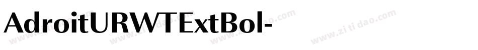 AdroitURWTExtBol字体转换