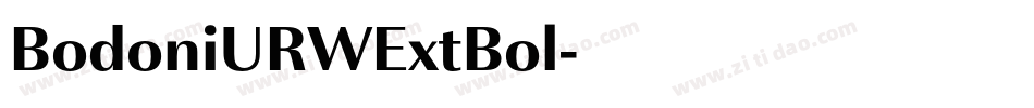 BodoniURWExtBol字体转换
