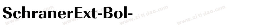 SchranerExt-Bol字体转换