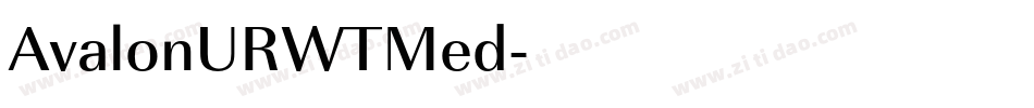 AvalonURWTMed字体转换