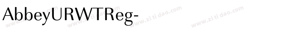 AbbeyURWTReg字体转换