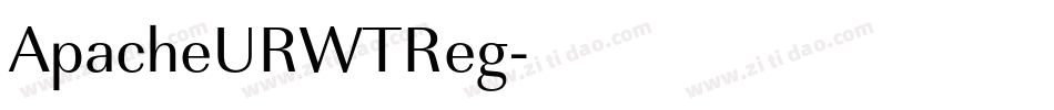 ApacheURWTReg字体转换