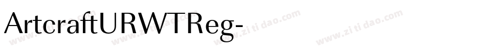 ArtcraftURWTReg字体转换