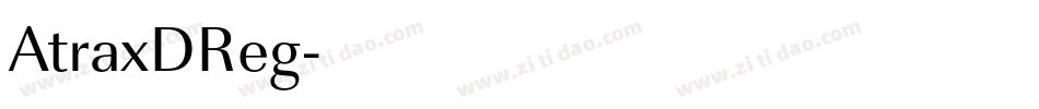 AtraxDReg字体转换
