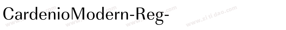 CardenioModern-Reg字体转换
