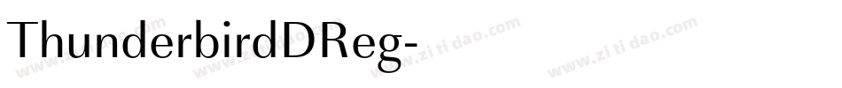 ThunderbirdDReg字体转换