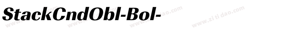 StackCndObl-Bol字体转换