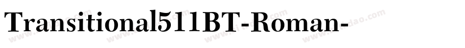 Transitional511BT-Roman字体转换