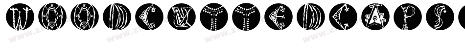 WoodcuttedCapsInvers字体转换