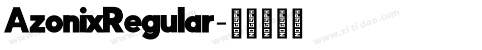 AzonixRegular字体转换