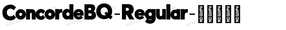 ConcordeBQ-Regular字体转换