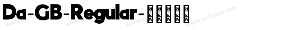 Da-GB-Regular字体转换