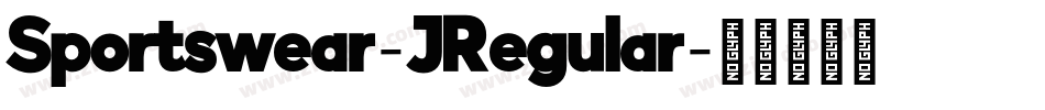 Sportswear-JRegular字体转换