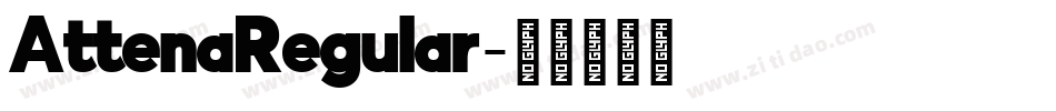 AttenaRegular字体转换