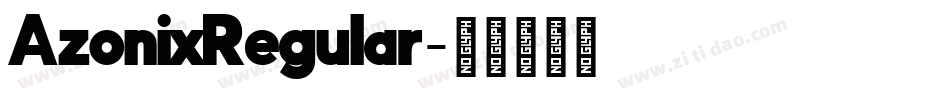 AzonixRegular字体转换