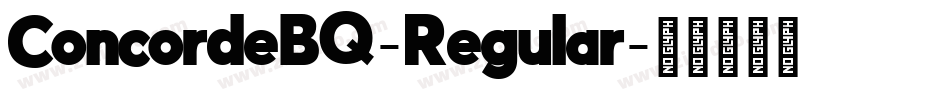 ConcordeBQ-Regular字体转换