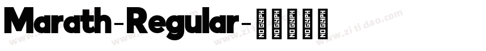 Marath-Regular字体转换
