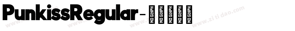 PunkissRegular字体转换
