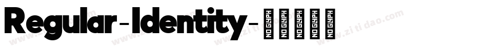 Regular-Identity字体转换